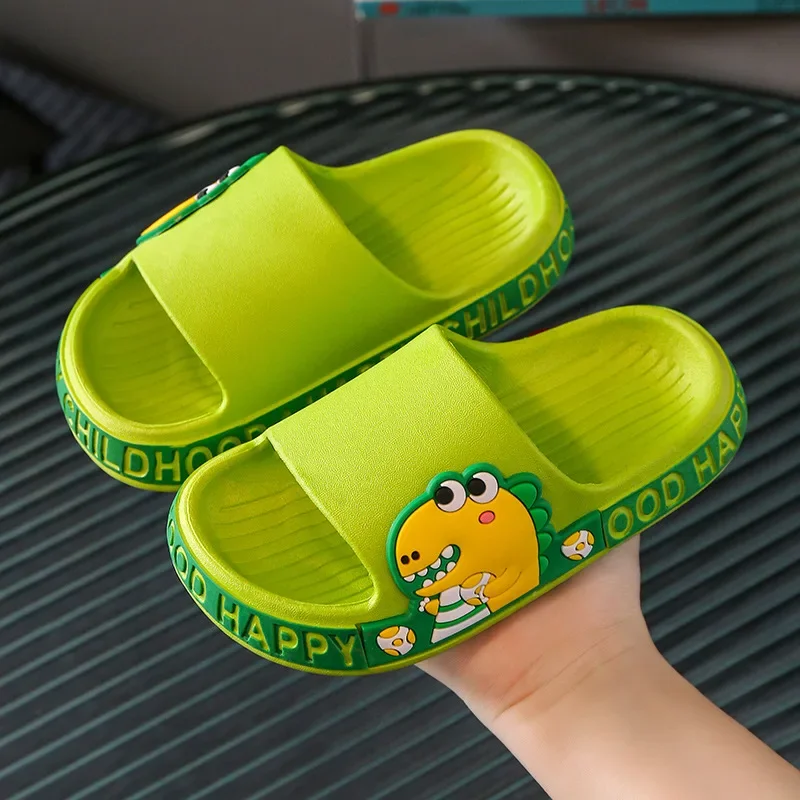 홈 슬리퍼 2023 Anti Season Cartoon Kid Slippers Anti Slip Boy/Girl Home Shoe Small Medium Sized Kid Shoe Cool Beach Shoe Flip Flops