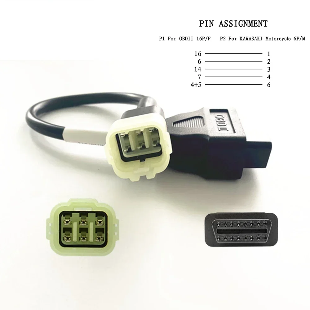 جديد دراجة نارية كابلات الموصلات لياماها/سوزوكي/كاواساكي/هوندا/دلفي/دوكاتي 3pin/4pin/6pin محول obd2 كابل خط أداة السيارات