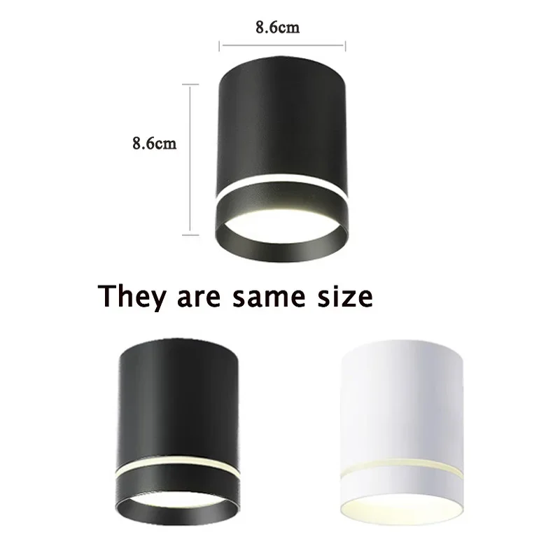 JOYINLED Surface Mounted Led Light 7W 9W 12W 15W Ceiling Lamp Colorful LED Downlight Cob Led Spot Light Ceiling Fixture Lighting