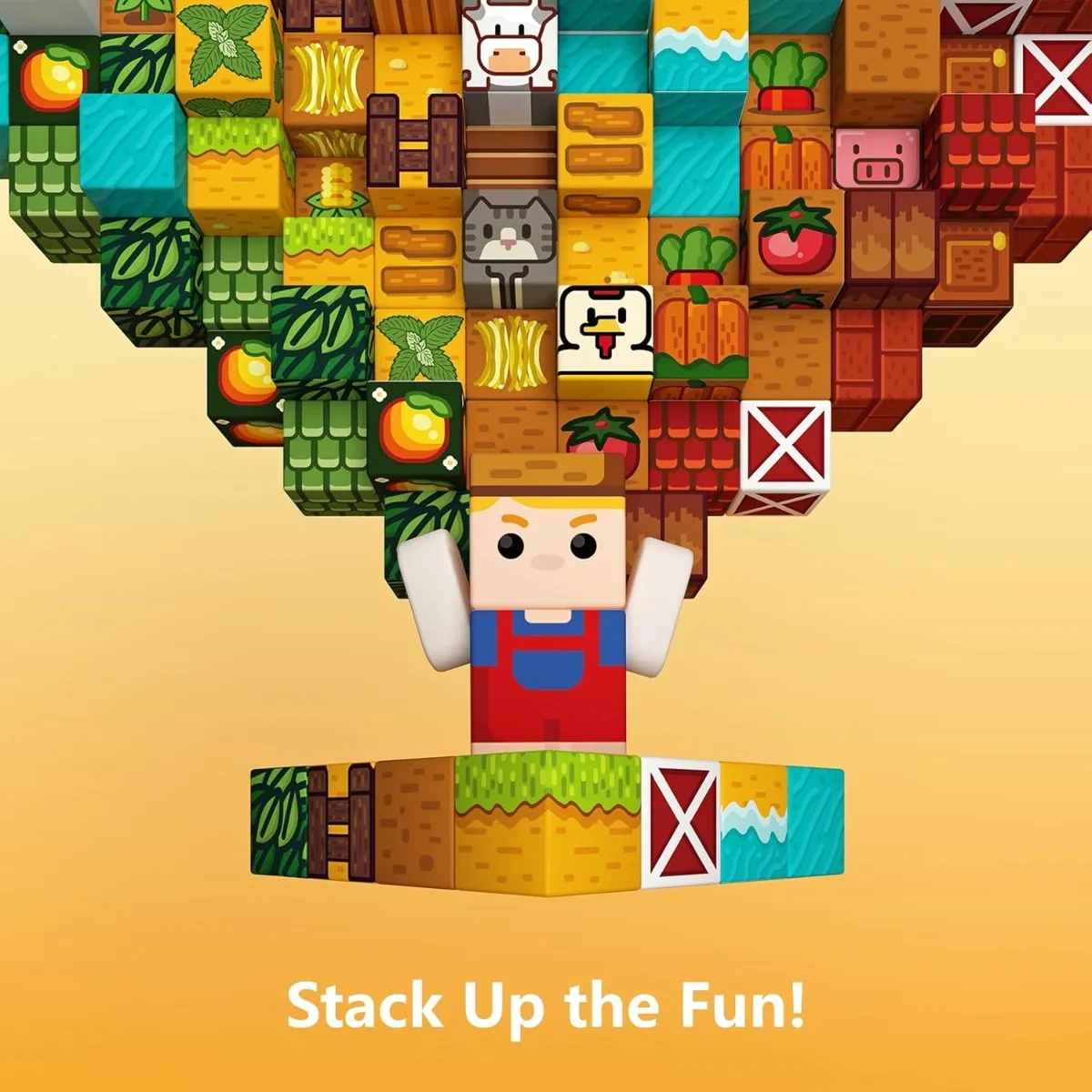 새로운 자석 블록 마그넷 큐브 픽셀 스타일 브릭 장난감 보관함 뚜껑 포함 피규어 장난감 보관 가능 남아 여아 어린이 2025 선물