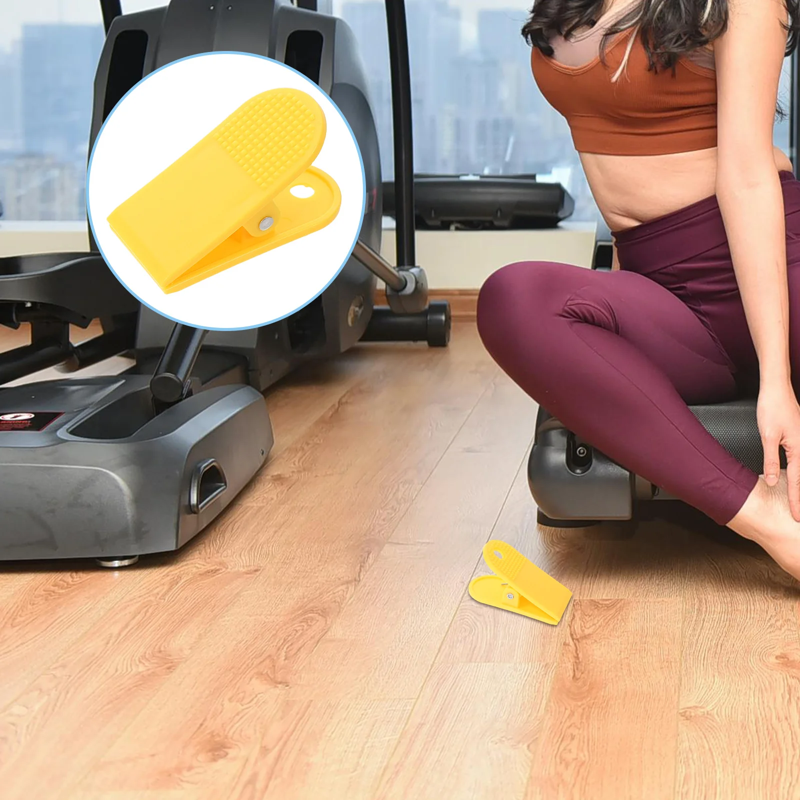 

6Pcs Treadmill Safety Key Clip Emergency Stop Switch Universal Replacement for Running Machine Workout Equipment Home Fitness