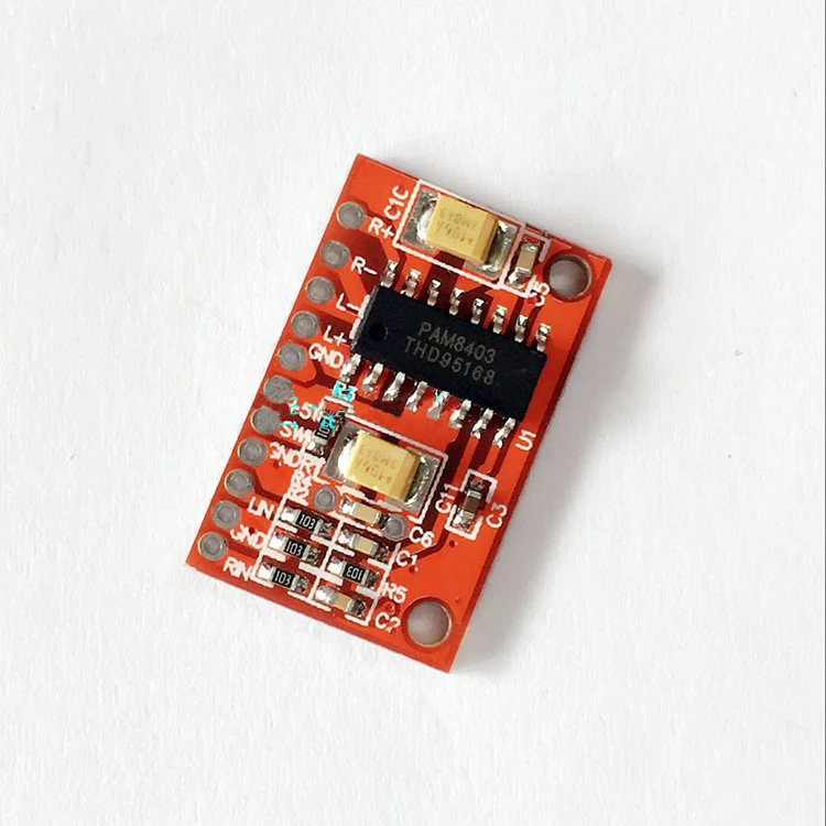 1PCS 3W*2 Mini Digital Power Audio Amplifier Board USB DC 5V Power Supply PAM8403