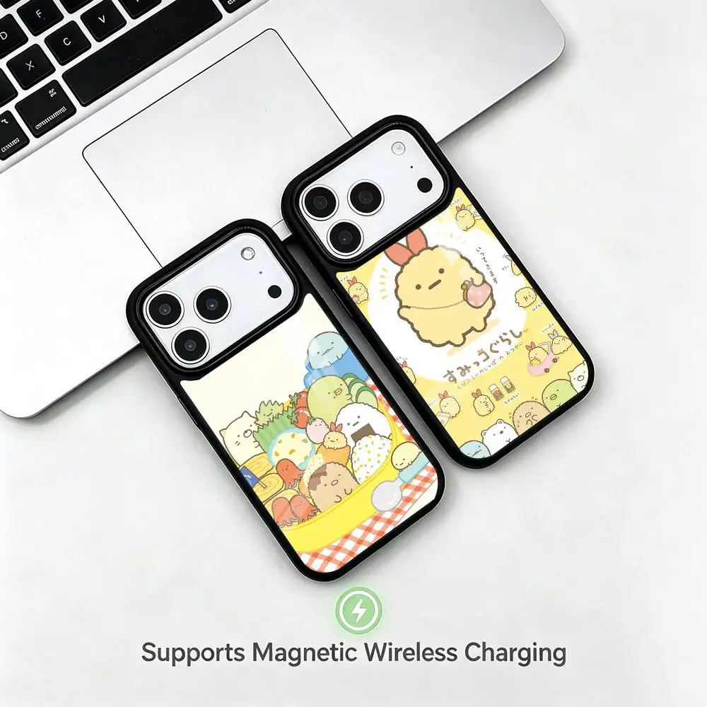 Cute S-Sumikko Gurashi  Phone Case For iPhone17,16,15,14,13,12,11 Plus,Pro Compatible with magnetic wireless charging