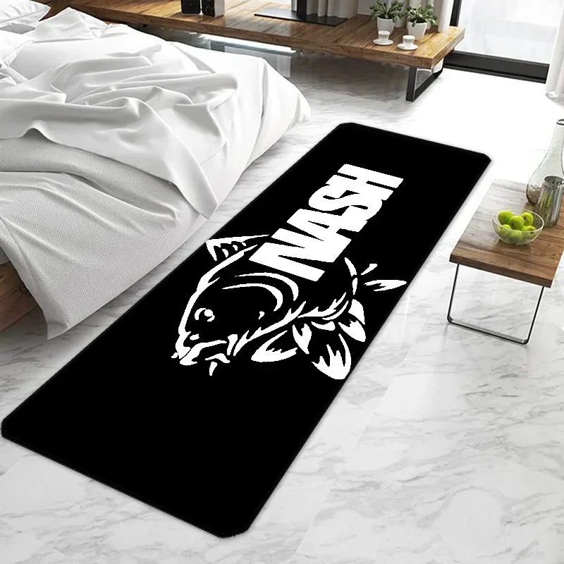 

Nash Fishing Logo Floor Mat, Non-Slip Washable Carpet for Entrance or Kitchen Durable Rug for Living Room or Hallway Decor