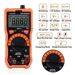 QHTITEC DM003 automatic Multitester Digital Auto Range Non-Contact Voltage Detection Tester Ammeter Frequency Meter Capacimeter