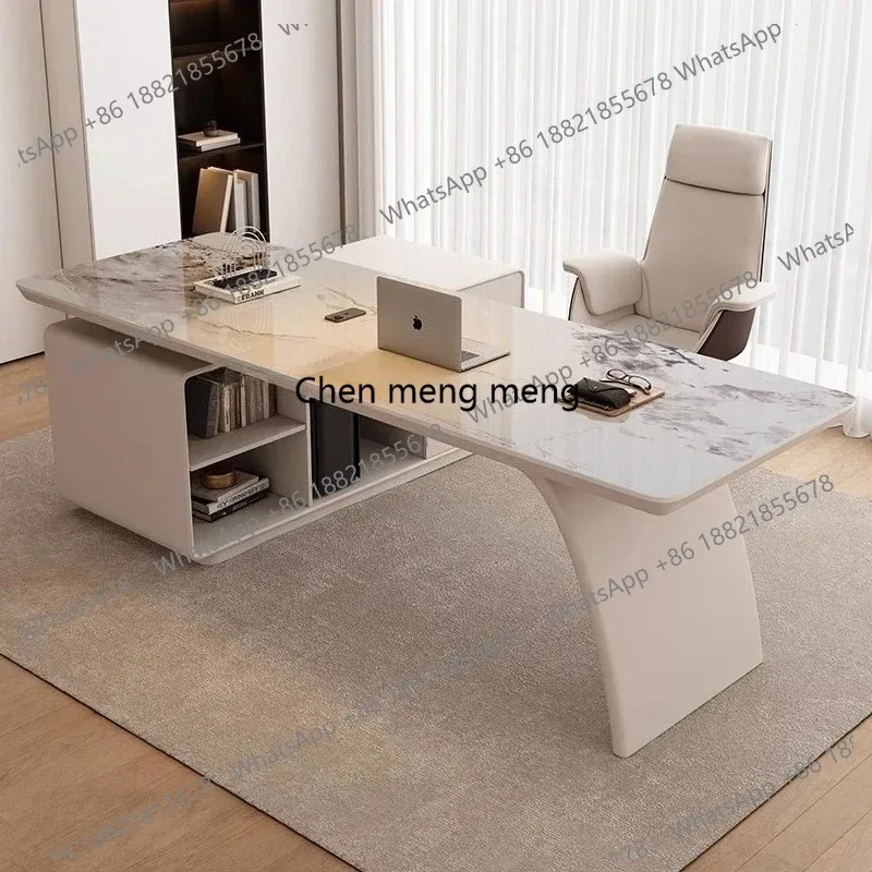 

Office Furniture Modern Luxury Rock Slab Room Desks Gaming Desk Computer Desk Motion Study Computer Desks