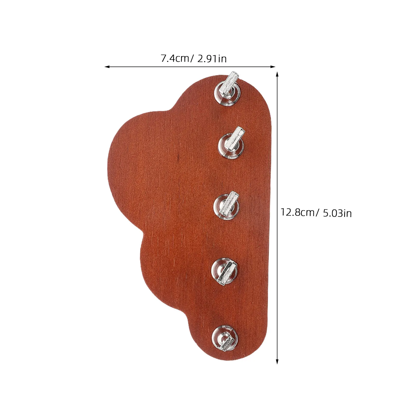 

5 шт., подставка для практики ногтей, минималистичный акриловый держатель с облачным основанием из орехового дерева для прессования ногтей, дисплей, маникюрный инструмент