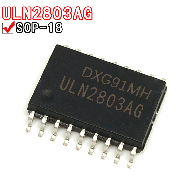 

10PCS ULN2803AG ULN2803AFWG 7.2mm wide-body patch 18 Data system