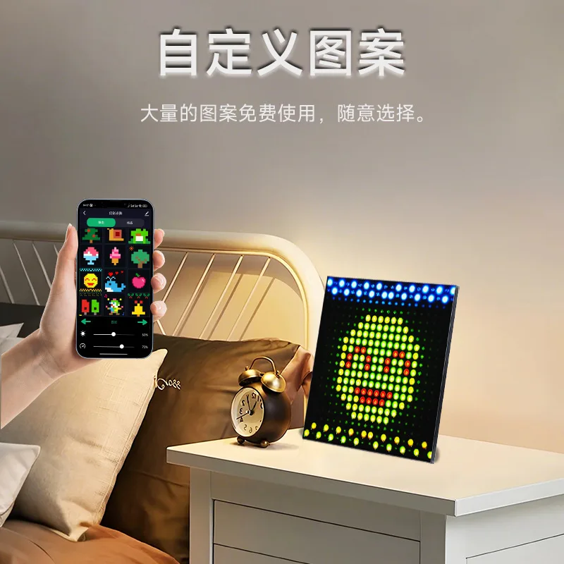 LED desktop pixel screen, birthday gift, photo frame, desktop decoration