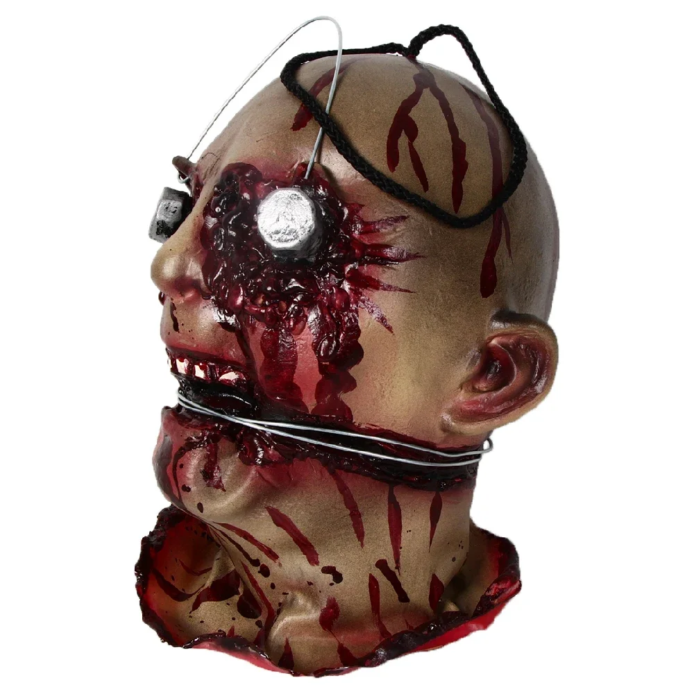 Life-Size Bloody Cut Off Corpse Head Prop Halloween Scary Hanging Severed Head For Outdoor Indoor Haunted Houses Party Decor