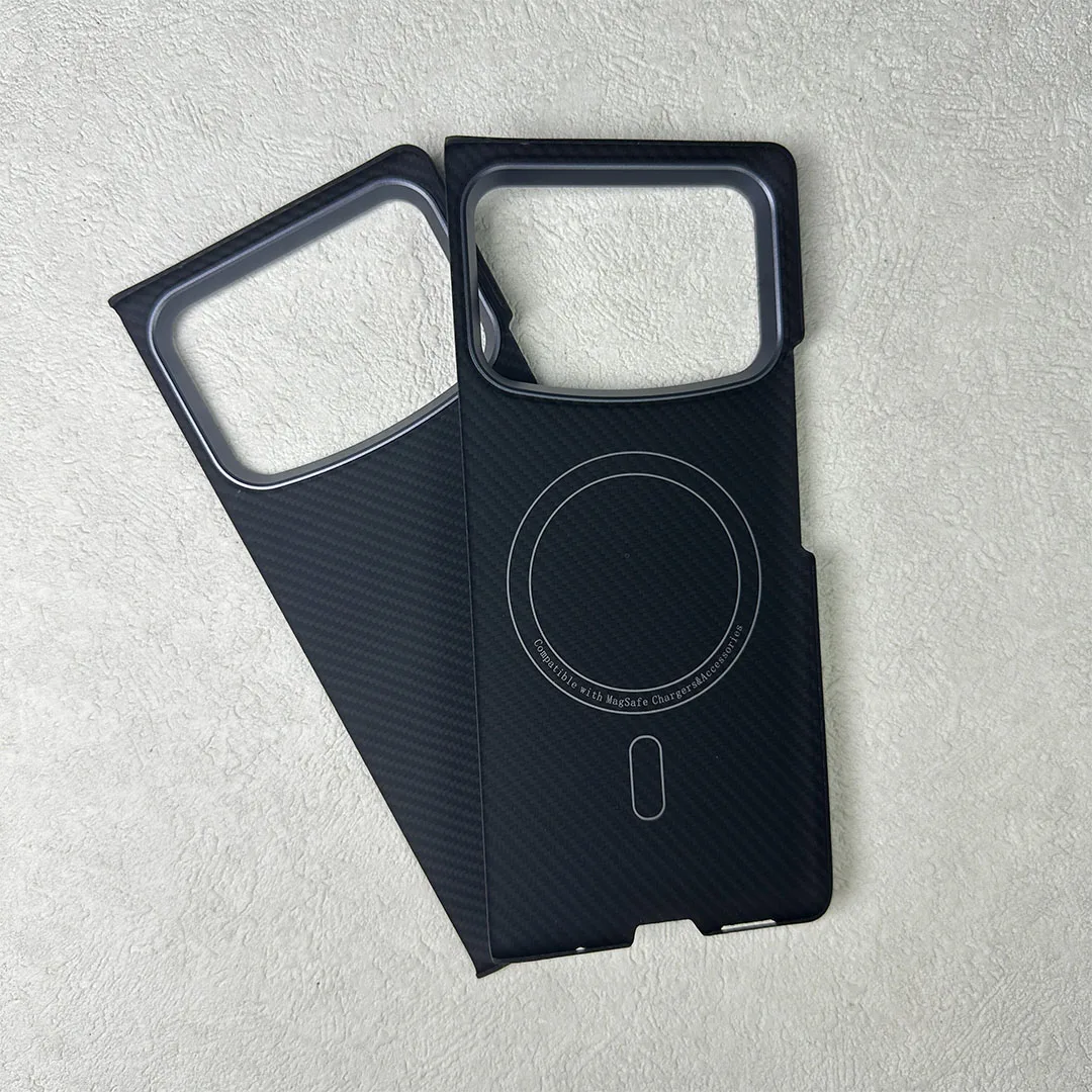 Xiaomi mix fold 4用acc-realカーボンファイバー電話ケース、超薄型、落下防止、アラミド繊維、電話ケース