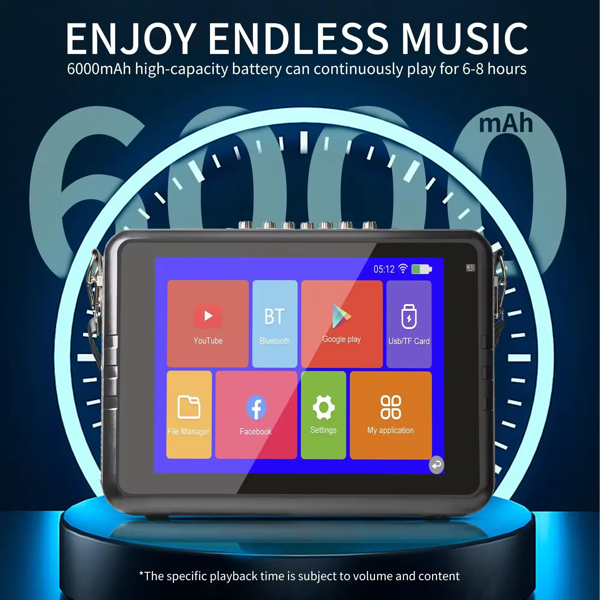 

2024 Best Selling Dual 4'-Inch Screen Video Portable Speaker Home Theater Sound System Speaker Karaoke Microphone Speaker