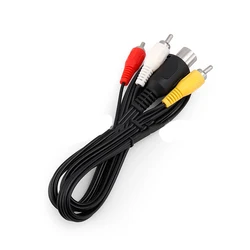 1.8m AV Audio Video Cable for SEGA Mega Drive 1 MD1 3RCA Cord for Genesis 1 cable