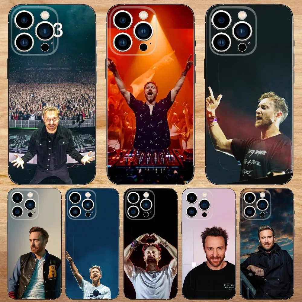 

David G-Guetta Phone Case For iPhone15,14,13,12,11,Pro,Max,Plus,Mini,X,XS,XR,8,7,6,S,Plus,SE Soft Black Case