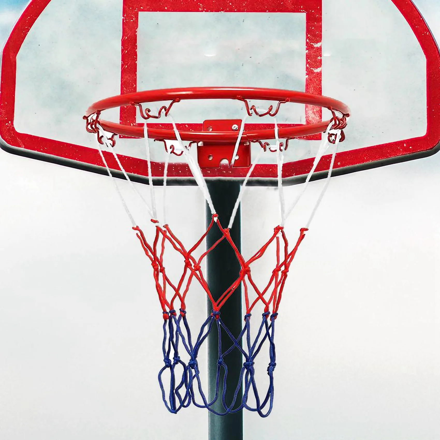 32 cm wandgemonteerde basketbalringnet metalen rand hangende mand mand-bal muurvelg met schroeven binnen buiten sport