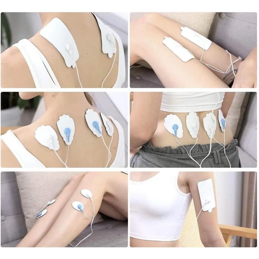 TEC.Bean 24 Modi TENS Unit Muskelstimulator mit 8 Elektrodenpads