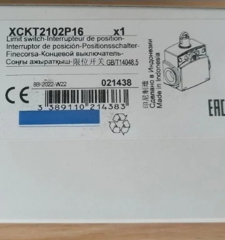 Brand New Original Limit Switch XCKT2102P16  Limit Switch, Limit Switches Standard, Steel Roller Plunger  Fast Delivery
