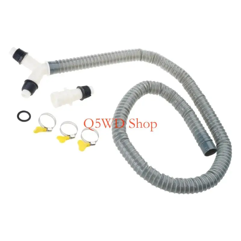 Q5WD Heavy Type Plastic Y Branch Drain Fitting Washing Machine Drain Hose Adapter