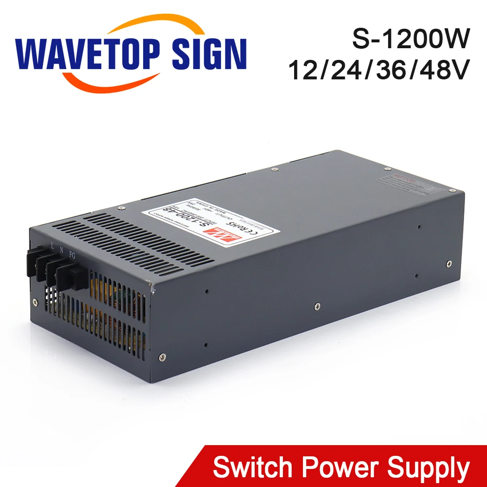 MeanWell Hign Power Switching Power Supply 1200W Original MW Output 12V100A 24V50A 36V33A 48V25A Output Voltage Adjustable