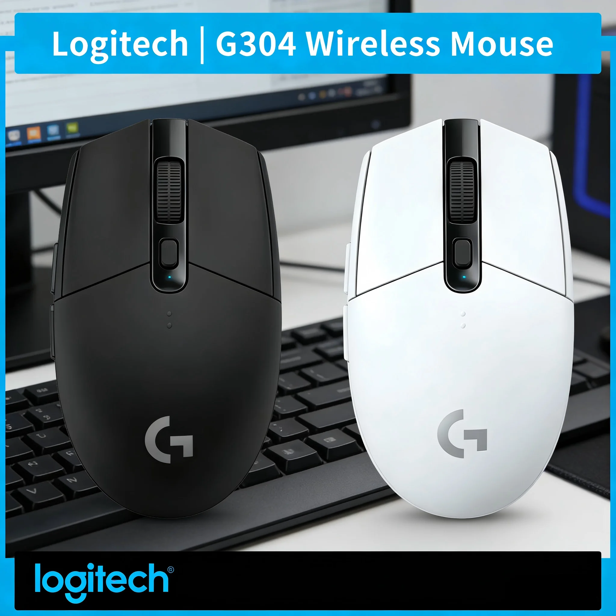 

Hot Logitech G304 /G305 Wireless Mouse LIGHTSPEED 12000 DPI 6 Buttons Lightweight for Gamers