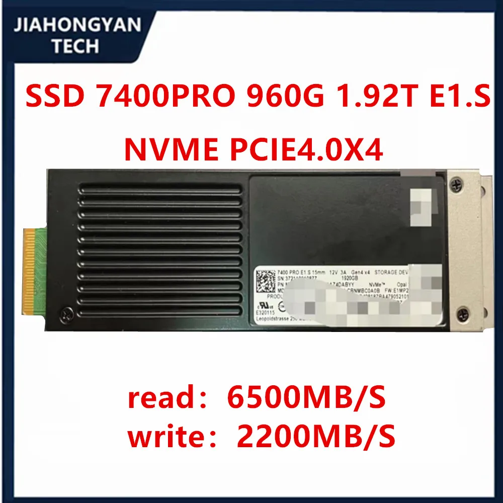 Nuovo originale per Micron 7400PRO 960G 1.92T E1. Interfaccia S Unità a stato solido per server aziendale NVME PCIE4.0X4