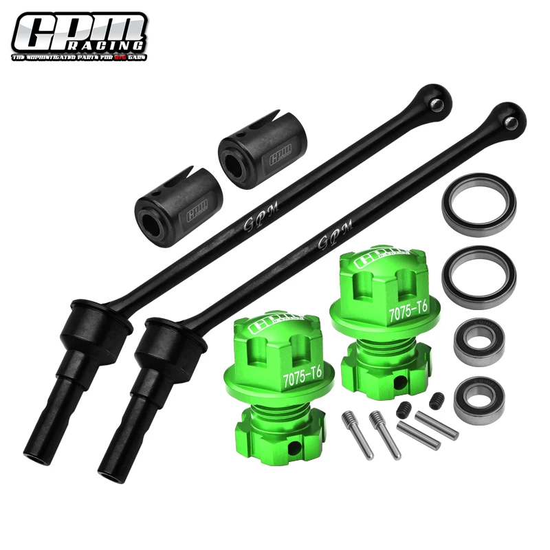 GPM 스틸 F/R TRAXXAS 1/10 MAXX W/WIDEMAXX MONSTER TRUCK-89086-4용 7075 Alu 휠 잠금 장치 및 육각 클로가 있는 CVD 샤프트 확장