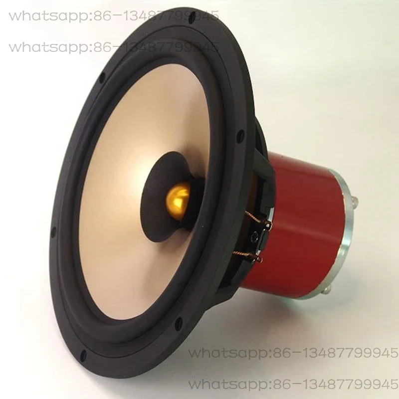 8 Inch Alnico Full Range Speaker HIFI Audio Driver Rubber Edge Carbon Fiber Mica Cone Aluminum Frame