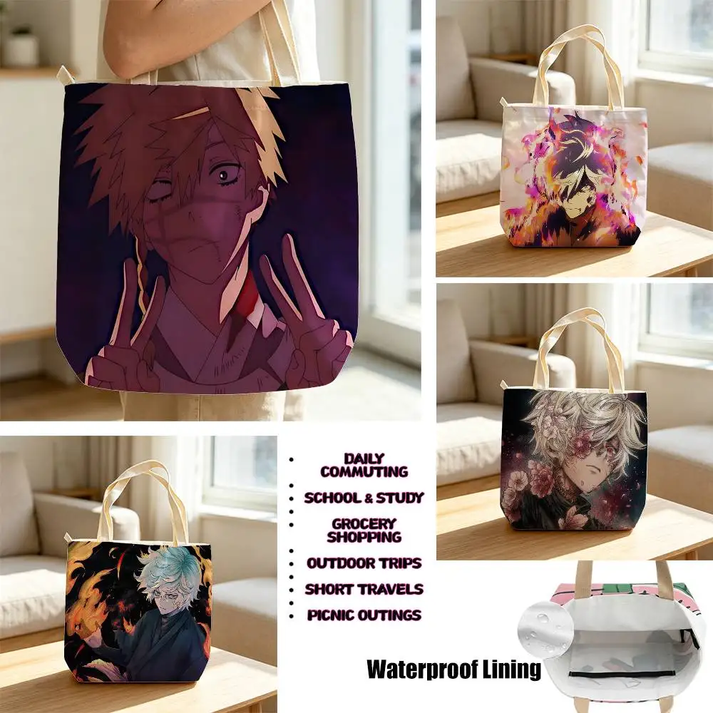 Gabimaru Hell-S P-Paradise Storage Bags Waterproof Canvas bags suitable for going to class, shopping, gifts, and commuting