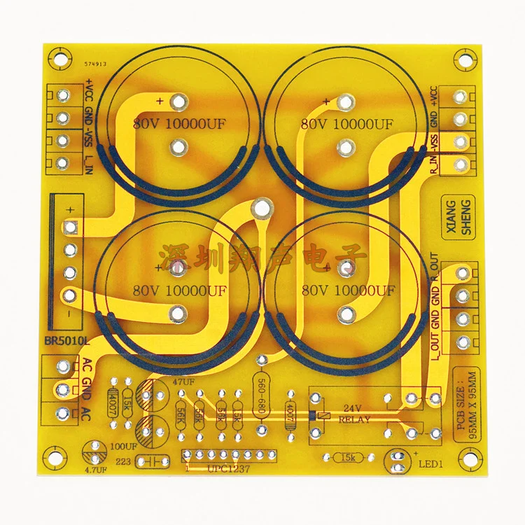 Placa de protección de altavoz amplificador, placa de potencia de filtro rectificador