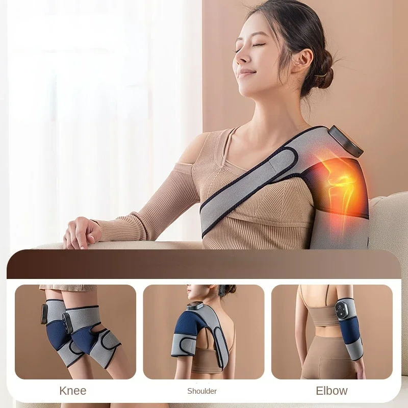 

Heated Leg Massager Vibrating Hot Compress Shoulder and Elbow Knee Pain Massager Multi-function Electric Massage Warm Knee Pads