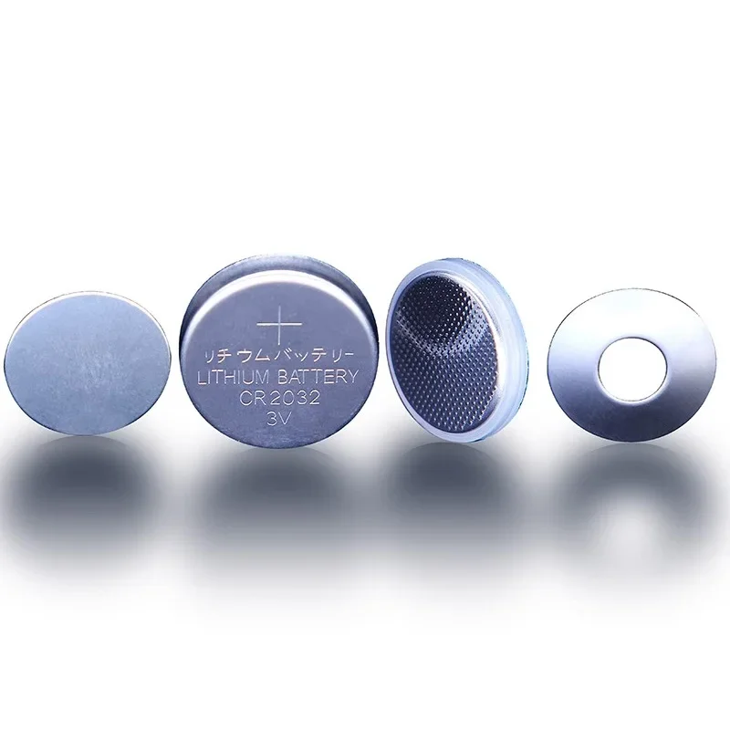 Custodia per cella a bottone con catodo e anodo per batteria cellulare CR2032/CR2025/CR2016 |   Acciaio inossidabile 304 con molla conica e distanziatore