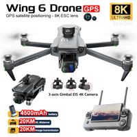 2025 New Wing 6 Screen Controlled Version Drone 8K Camera Brushless Motor Obstacle Avoidance Foldable Quadcopter Dron RC Toys