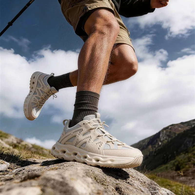 

Professional Hiking Shoes Men Breathable Climbing Shoes Man Anti-Slip Outdoor Hiking Shoe Wearable Mountain Climbing Footwear