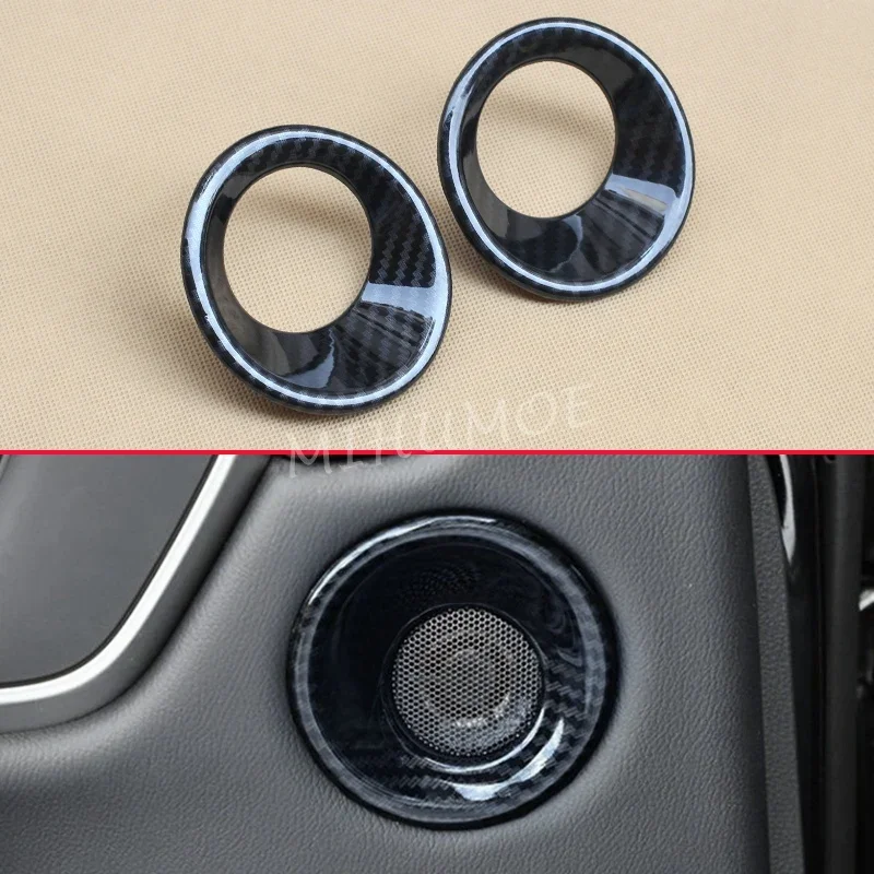

Interior Door Speaker Cover Surrounds For Honda CRV CR-V 2017-2020 Carbon Fiber Carbon Fiber