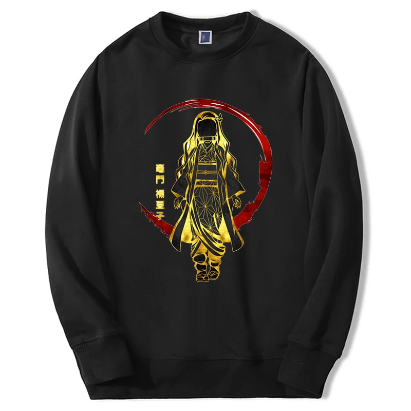 Demon Slayer Sweatshirts Hoodies Mens Nezuko Japan Mangas Anime Graphic 2024 Sudaderas Harajuku Oversize New Sportswear Pullover