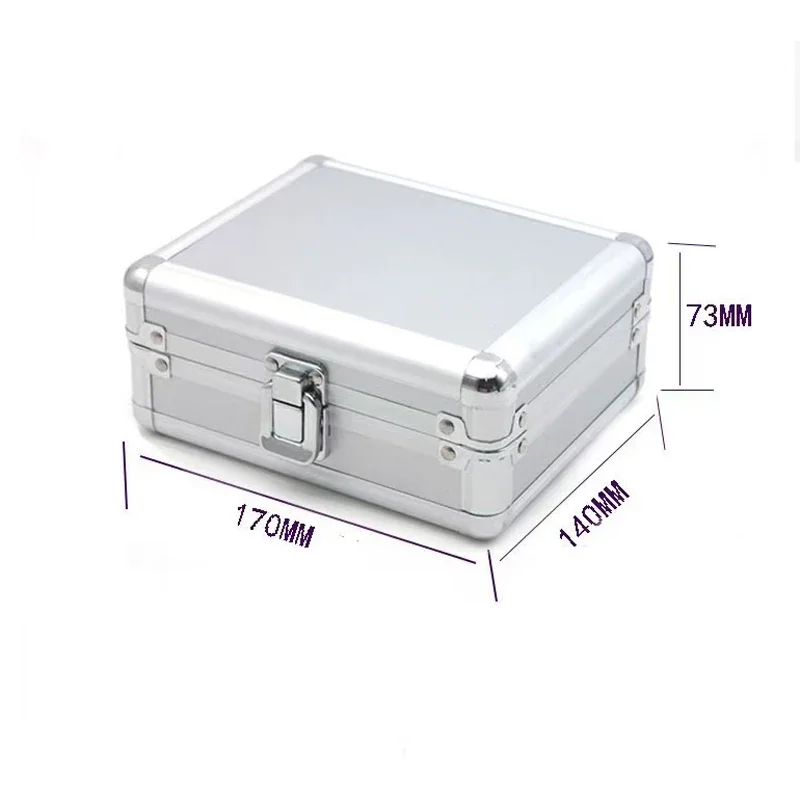 Aluminum Alloy Mini Tool Box Precision Instrument Case with Sponge 170x140x73mm Hardware Storage Solution