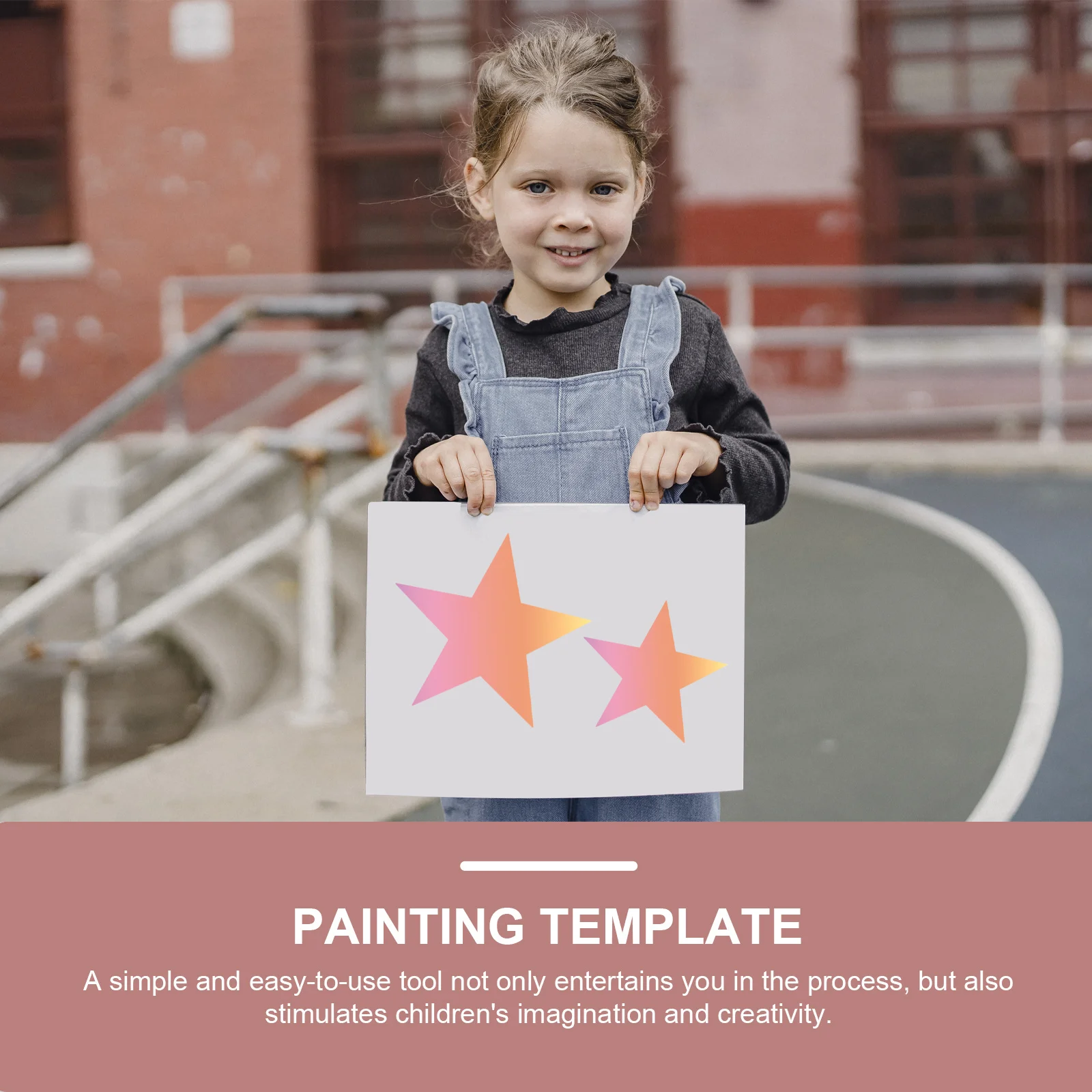 

8Pcs Drawing Painting Stencils Set Star Template for DIY Crafts Reusable Plastic Stencil Kit for Walls Fabric Furniture Art