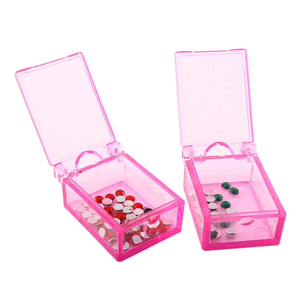 

28 Grids Nail Art Storage Box Transparent Removable Bead Organizer Containers for Glitter Gems Charms Dustproof Eco Friendly