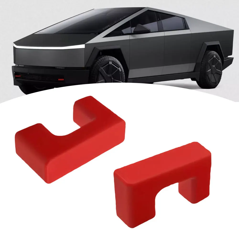 

2PCS Front Trailer Hitch Protective Cover For Tesla Cybertruck 2024-2025 Tow Hook Covers Exterior Decorations Accessories