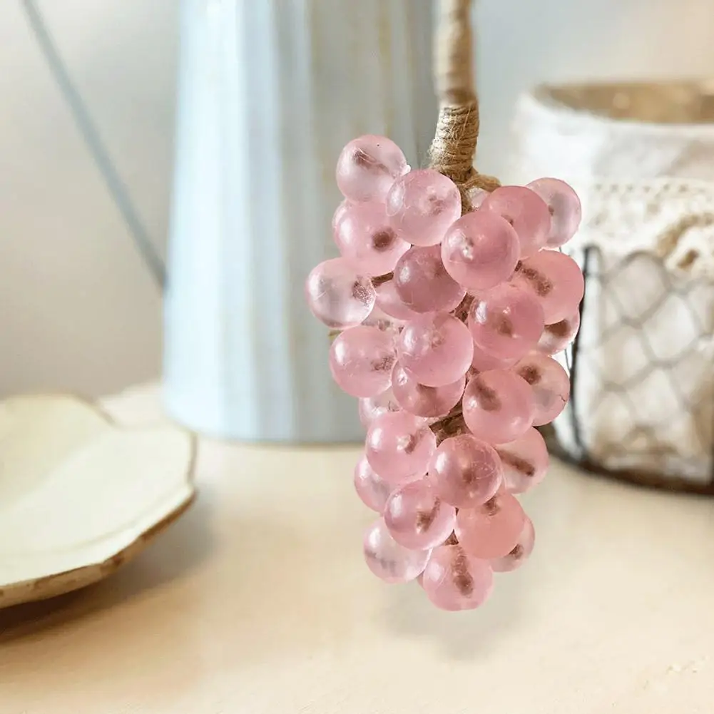 Crystal Grape Shape Soap Handmade Moisturizing Cleansing Grape Soap Lasting Fragrance Washroom  Hang Decor Gift