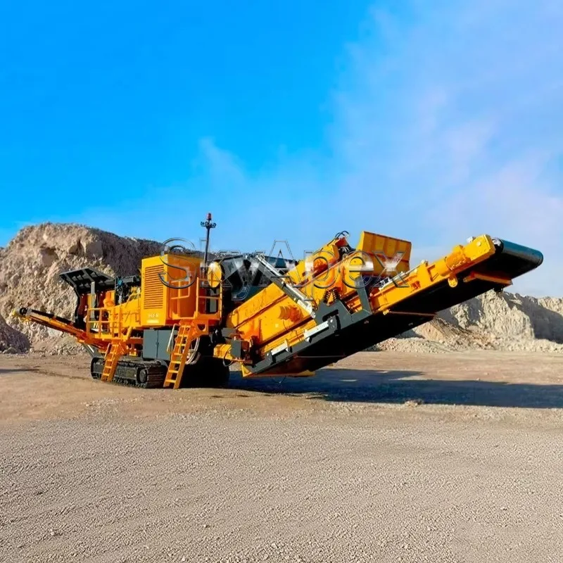 Deposit Price Mobile Stone Crushing Plant Heavy Duty Integrated Processing For Mining Aggregate Making Rock Material Handling