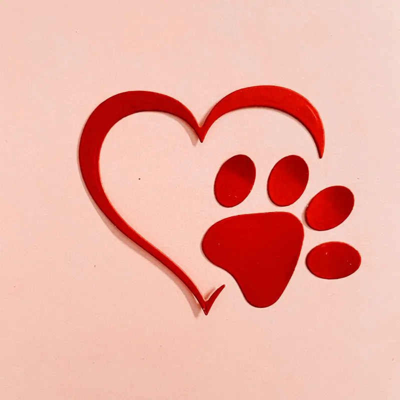 love heart footprint paw  decoration Metal Cutting Dies DIY Scrapbook Paper Cards Embossing Craft Die Cut handmade craft