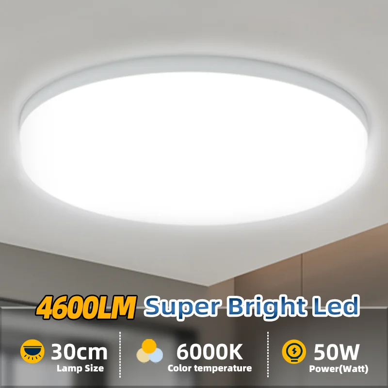 CHUANGYANG Super Bright Round Led Ceiling Lamp AC85-265V Home Lighting Fixture Cold White  Surface Led Ceiling Light  Modern
