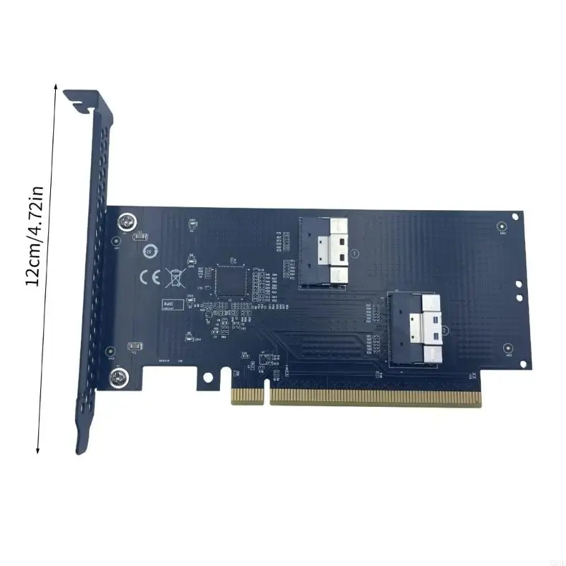 2025 كابل MCIOs MCIOs Risers الجديد المزدوج PCIExpress4.0 X16 إلى محولات SlimSAS SFF 8654 #6