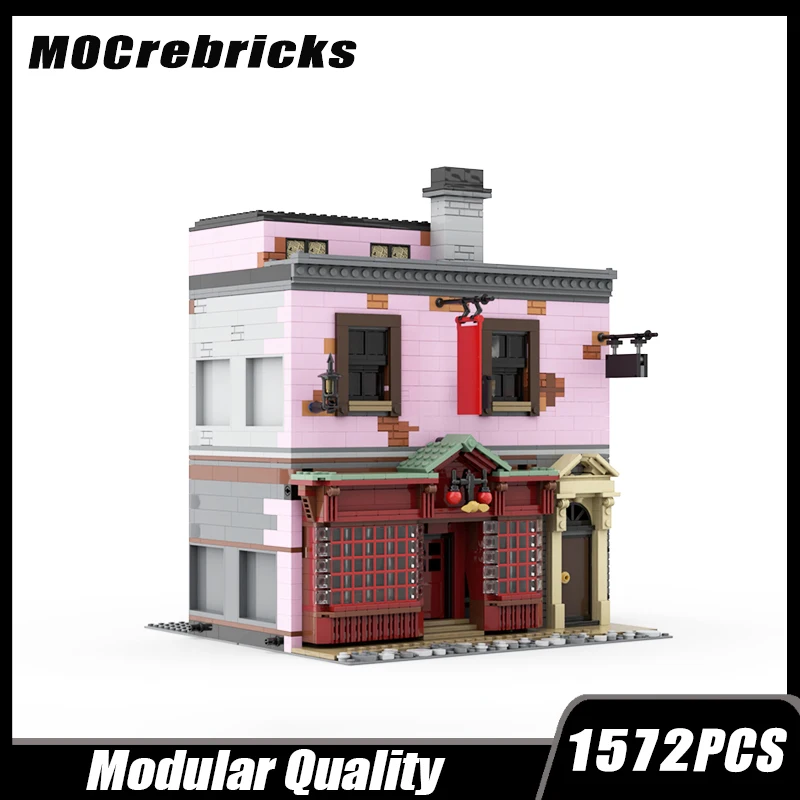 Famous Modern Architecture City Street View House Modular High Quality Quiddich Consumable Building Block Model Brick Toy Gifts