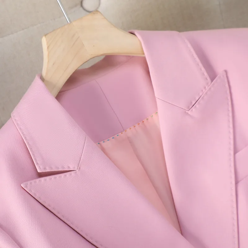 NAVIU Pantaloni blu navy per donna Nuovo autunno alla moda di fascia alta professionale giacca e pantaloni slim da ufficio abbigliamento da lavoro da donna