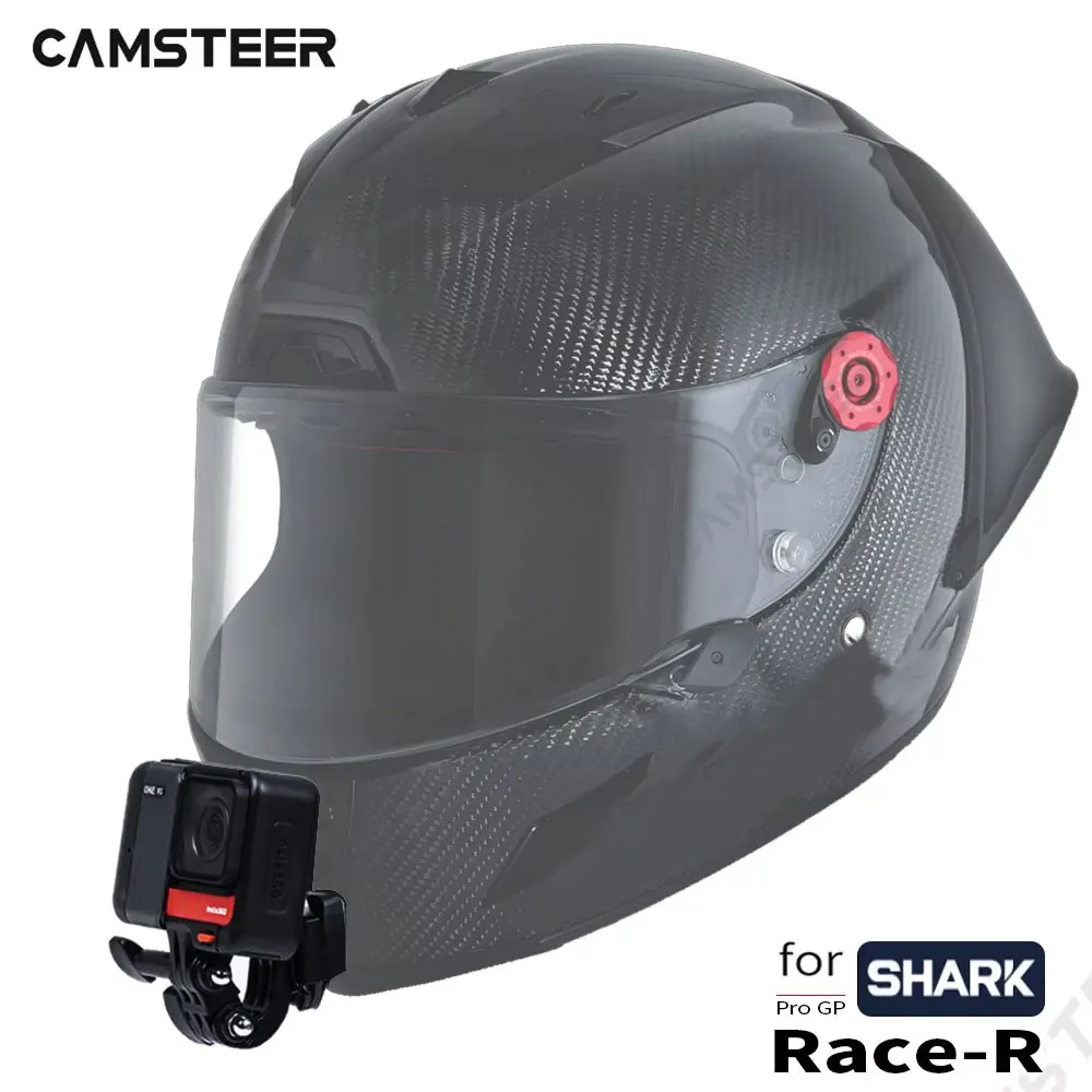 Kask Shark Race R Pro GP Niestandardowe aluminiowe mocowanie podbródka do kamery GoPro Hero13 12 11 10 Insta360 X4 X3 Ace Pro2 DJI 4 5Pro