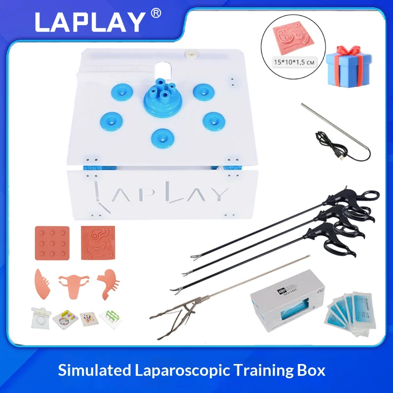Laparoscopic Surgery Training Box Laparoscopy Simulator Endoscopy Trainer With Video Recorder For Suture Skill Practice