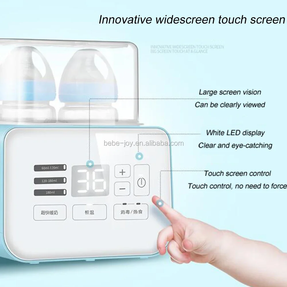 Elektrische Babyfles & Voedselwarmer Sterilisatoren Warme Melk Multifunctioneel Apparaat Baby Voeding Dubbele Fles Sterilisator