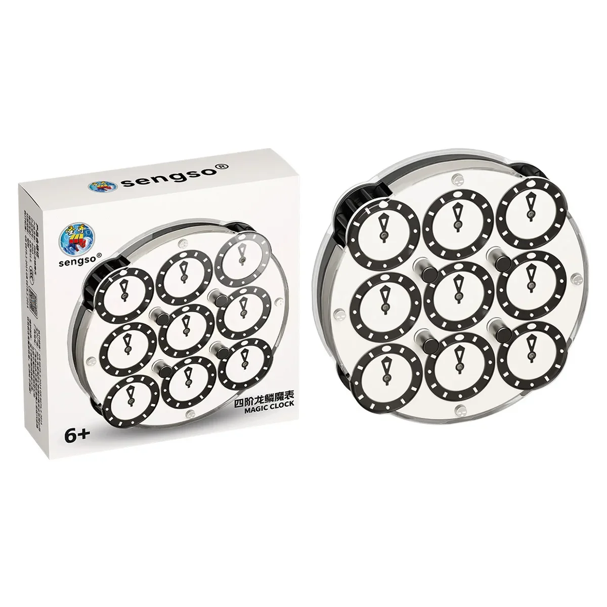 SengSo 3x3 ساعة سحرية 3x3 ساعة ذهبية لتحديد المواقع المنافسة لعبة ألغاز لعبة تململ